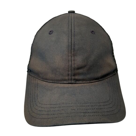 Carhartt Snapback Trucker Hat Black One Size Adjustable Mesh Back 6 Panel Blank - Picture 1 of 8